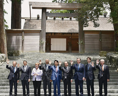 安倍晋三はG7首脳を伊勢神宮の内宮にまで誘い入れた