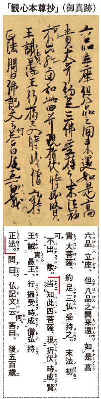 観心本尊抄（御真跡）